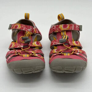 Keen Sandals Kids Size 3 Pink Yellow Water Shoes Waterproof